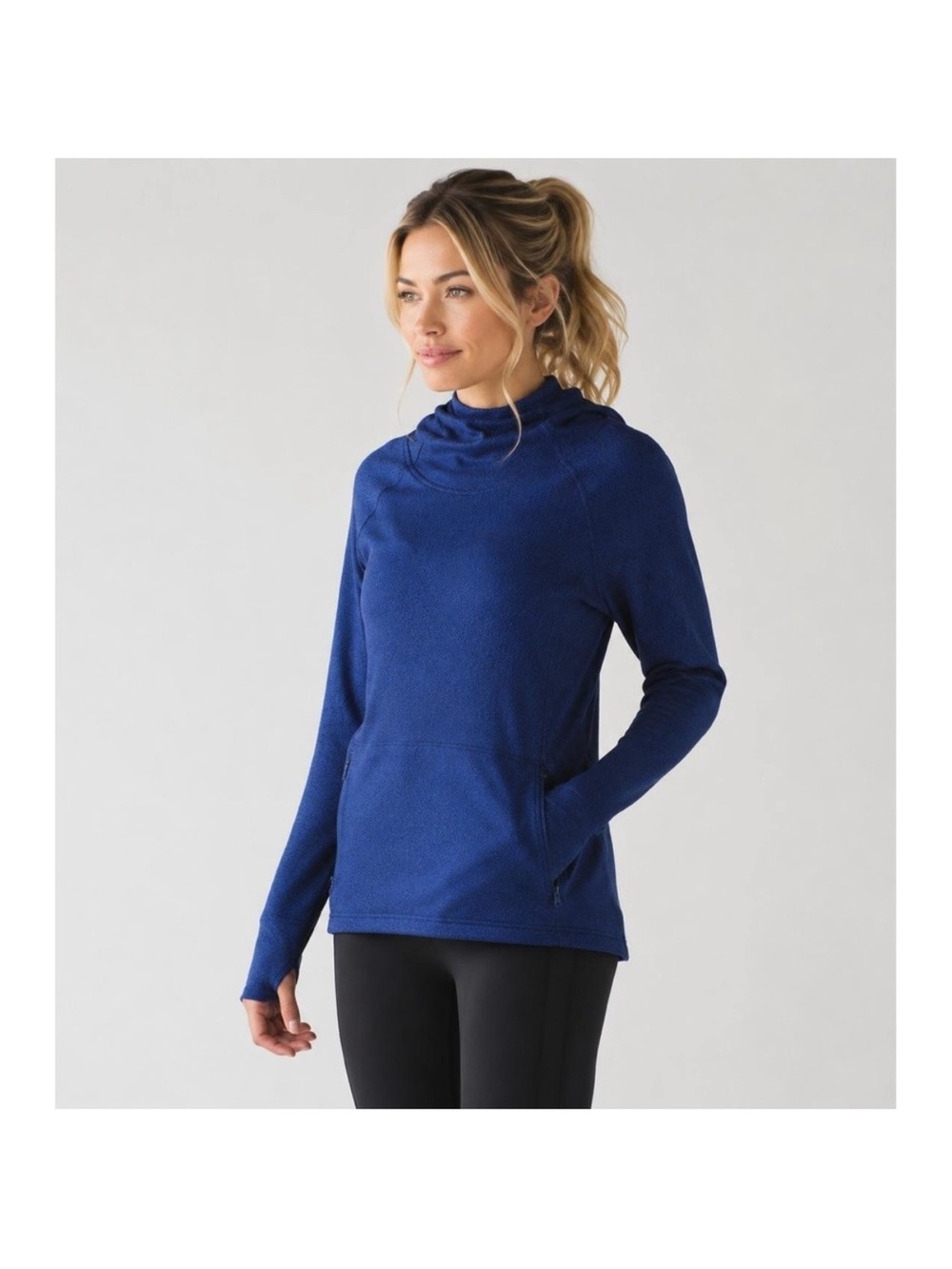 Lululemon ready to rulu Cowl Neck Pullover Hoodie in Royal Blue